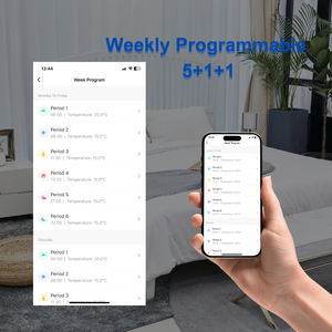 ترموستات وضع برنامج يدوي للاتصال بالواي فاي لغلاية الغاز المنزلية ترموستات مع تطبيق للتحكم عن بعد - Product Image 6
