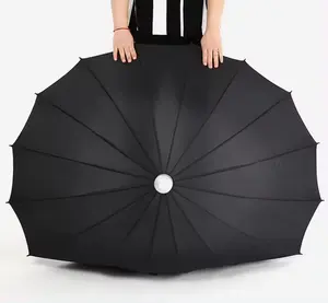 Unique design waterproof telescopic plastic cover no drip rain straight umbrella for wholesale