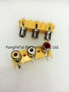 YYT 2 pièces prise femelle RCA 3 RCA AV prise audio <span class=keywords><strong>Cinch</strong></span> prise 3 trous AV3-8.4-15 - Product Image 3