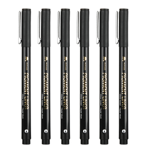 Mobee P-621A6 hochwertiges Fineliner-Markierung sset Fabrik großhandel mit feinem Punkt marker auf Wasserbasis für Künstler - Product Image 3