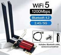 Intel 7260/9260-NGW Gigabit 5G Dual-Band Wireless NGFF Desktop Computer dengan Wi-Fi Terintegrasi dan Kartu Jaringan 300Mbps