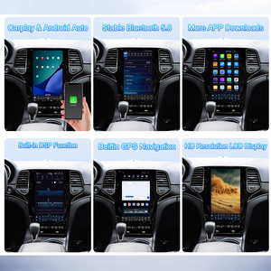 Navihua For Jeep Grand Cherokee 2014-2022 Car Upgrade 13.6'' <b>With</b> Tesla Style <b>Screen</b> Android Car Radio Multimedia Carplay Unit - Product Image 2