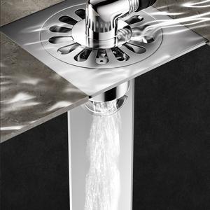 Siphon de sol en acier inoxydable 304 épaissi de 10 cm pour machines à laver et projets hôteliers, grande capacité, anti-odeur - Product Image 5