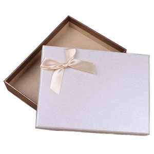 Heaven and Earth Festival Gift Box Cover Packaging Color Jewelry Bow Kraft Paper Packing Material Craft Box Customization Accept