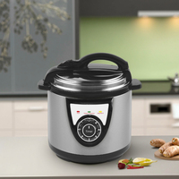 Cuisinière électrique multifonctionnelle 17-en-1 en acier inoxydable 4L 800W pour usage domestique et professionnel