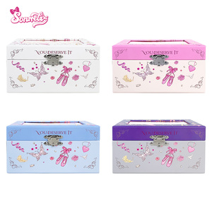 Caja Musical Giratoria de Lujo Personalizable al por Mayor de Fábrica, Material Ecológico, Caja de Regalo Musical Artesanal para Joyas - Product Image 5