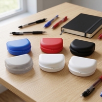 Lot de boîtes de rangement en plastique pour protège-dents, gouttières et aligneurs dentaires, étui de protection de nuit portable pour voyage, personnalisable