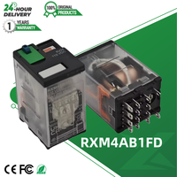 Relais Schneider Zelio RXM4AB1FD d'origine, bobine 110VDC, 4PDT, 6A, relais de commande électromagnétique enfichable
