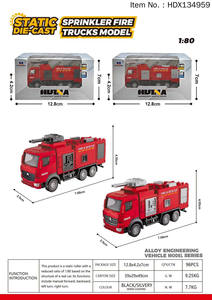 <span class=keywords><strong>Camion</strong></span>-<span class=keywords><strong>grue</strong></span> en alliage HDX, modèle miniature de <span class=keywords><strong>camion</strong></span> de pompiers à rétrofriction, échelle 1:80, en promotion - Product Image 3
