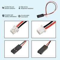 Kabel Ekstensi Konduktor Paduan Aluminium MX1.25mm 2 Pin Dupont 2 54mm PVC IP66, Konektor Soket Pria Wanita Elektronik