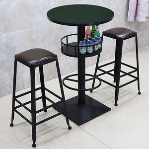 Cast Iron Chrysanthemum Base Steel <b>Bar</b> <b>Table</b> Leg with Planter Storage Basket Restaurant Furniture Durable Commercial Use - Product Image 3