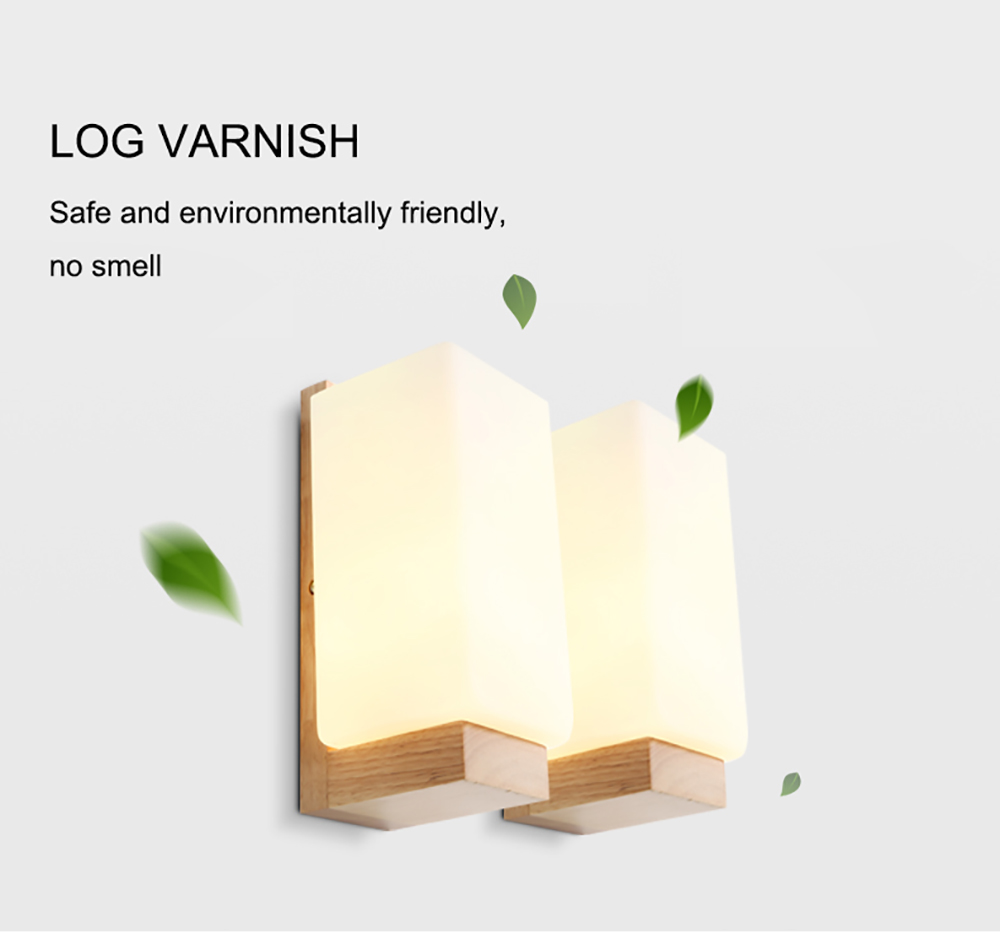Creativity Indoor Modern Wall Lamp Lights Bedroom Corridor Decorative Nordic Wooden Wall Lamp For Bedroom