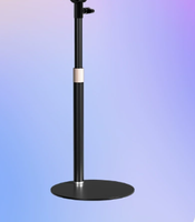 Support de lumière de bureau rond de 18 cm, support de table réglable en hauteur pour éclairage LED de studio, anneau lumineux, diffusion en direct