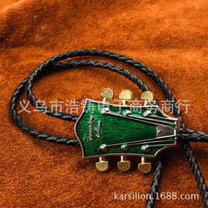 Aliexpress Nouveau produit Tête de guitare country <span class=keywords><strong>Bolo</strong></span> Tie Neck Rope pour hommes et femmes American Western Cowboy <span class=keywords><strong>Bolo</strong></span> Tie - Product Image 5
