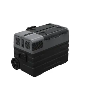 Alpicool geladeira portátil nx42, mini compressor dc, tamanho duplo, 42l, para casa e carro, com roda e alça