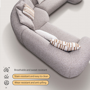 Divano Sezionale Chesterfield dal Design Moderno per <span class=keywords><strong>Soggiorno</strong></span>, Arredamento di Lusso per Camera da Letto, Mobili Modulari Curvi per Hotel - Product Image 5