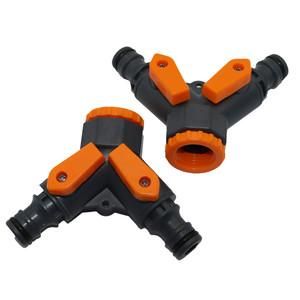 塑料软管分离器<span class=keywords><strong>2</strong></span>路1/<span class=keywords><strong>2</strong></span> 3/4英寸内螺纹花园软管连接器自来水水龙头适配器带阀 - Product Image 5