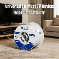 Kabel Koaksial RG6 100 Yard Kabel Antena TV Berkualitas Tinggi Kabel Transmisi Sinyal Digital untuk Perangkat TV Rumah