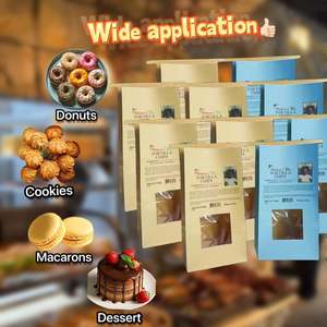 Sacs de boulangerie personnalisés avec logo, en papier kraft, avec fenêtre et fermeture à lien métallique, pour biscuits et café, fenêtre marron pour usage alimentaire - Product Image 6