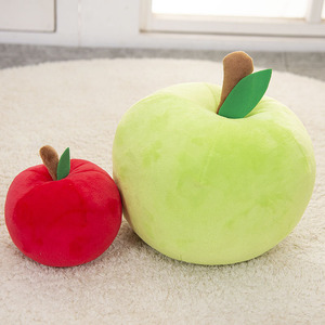 N Apple sierkussen, groene appel knuffel, rode appel figuurkussen, fruitpop, babypop, kerstavond, kerstseizoen - Product Image 4