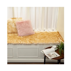 <span class=keywords><strong>Tapis</strong></span> rond doux en fausse <span class=keywords><strong>fourrure</strong></span> de mouton, grand accessoire <span class=keywords><strong>blanc</strong></span> et rose, parfait pour une chambre à coucher, moquette synthétique pelucheuse et douce - Product Image 6