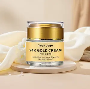 Best Selling Skin Care Moisturizing Antioxidant Anti Aging Wrinkles 24K Gold Face Cream For Wholesale