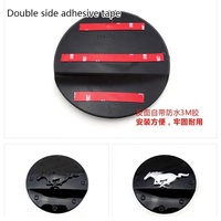 Accessoires d'extérieur de voiture Couvercle de réservoir d'essence noir brillant pour camion Couvercle de réservoir de carburant pour Ford Mustang