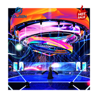 Pantalla LED Flexible de Alto Brillo y 7680Hz de Toosen, Diseño sin Costuras, Video Wall LED Curvo, Económico