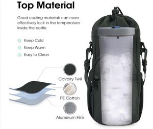 Free Sample custom Insulated Water <b>Bottle</b> Carrier Holder Crossbody <b>Cooler</b> <b>Bag</b> With Shoulder Sports Drink <b>Bottle</b> Sling <b>Bag</b> - Product Image 1