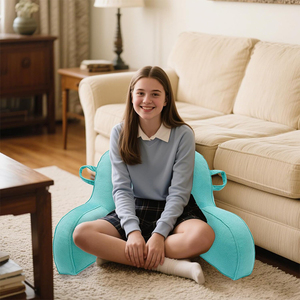 Cojín de Soporte Lumbar SUREWALHOME al por Mayor, Cojín de Lectura <span class=keywords><strong>para</strong></span> Sentarse <span class=keywords><strong>en</strong></span> <span class=keywords><strong>la</strong></span> <span class=keywords><strong>Cama</strong></span> o <span class=keywords><strong>en</strong></span> el Suelo, Cojín Personalizado con Asa Portátil - Product Image 5