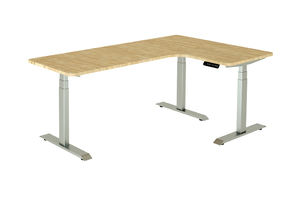 โต๊ะทำงานปรับระดับความสูงได้แบบยืน รูปตัว L 3 ขา 3 มอเตอร์ ไฟฟ้า - Product Image 4