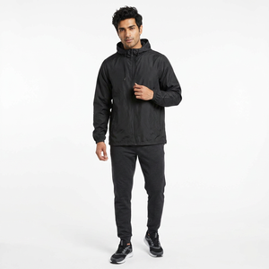 Custom Logo Printing Men's Polyester Windbreaker <b>Jackets</b> Breathable Stand Collar Front Digital Printed Autumn - Product Image 1
