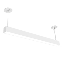 Plafonnier linéaire hexagonal LED Brandon 20W certifié, corps en aluminium rectangulaire, vente chaude pour salle d'exposition, hôtel, bureau