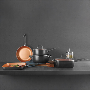 OEM/ODM - Juego de Ollas y Sartenes de Cocina de Inducción de Lujo y Alta Calidad, de Aleación de Aluminio Engrosada, Antiadherentes, Tipo <span class=keywords><strong>Tefal</strong></span> - Product Image 1