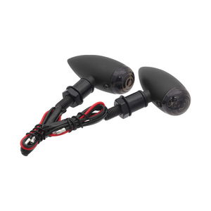 Clignotants de moto en alliage d'aluminium, clignotants noirs cool en forme de balle pour tout-terrain - Product Image 2