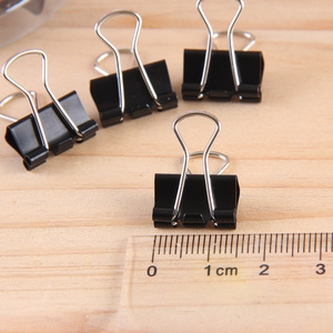 Deli Binder Clips 15mm Black Long Tail 60Pcs Office Supply - Product Image 3