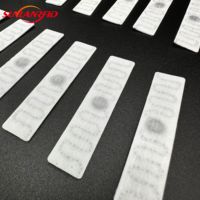 Alta temperatura impermeable UHF RFID Etiqueta de lavandería Mini Etiqueta de tela textil lavable interfaz de comunicación NFC 860-960MHz