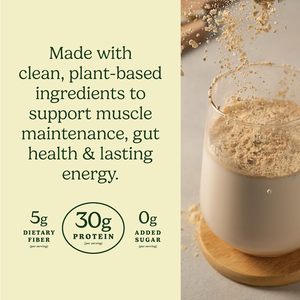 Vanilla, Organic Plant Based <b>Protein</b>, <b>Gluten</b> & Dairy <b>Free</b>, Low Carb, Vegan <b>Protein</b> <b>Powder</b> - Product Image 2