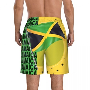 กางเกงว่ายน้ำพิมพ์ลายธงชาติสำหรับผู้ชาย ไซส์พลัส แห้งเร็ว เหมาะสำหรับเล่นกีฬาชายหาดและว่ายน้ำ - Product Image 4