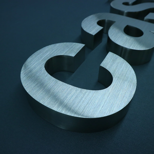 Biển Hiệu Logo 3d Cho Doanh Nhân Biển Hiệu Chữ Cái Bằng Kim Loại Thép Không Gỉ Phí<span class=keywords><strong>a</strong></span> Trước Cử<span class=keywords><strong>a</strong></span> Hàng Công Ty Ngoài Trời Bán Buôn - Product Image 3