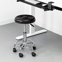 Chaise pivotante moderne en acier inoxydable pour hôpital, tabouret rotatif pour médecins et infirmières, usage en bureau