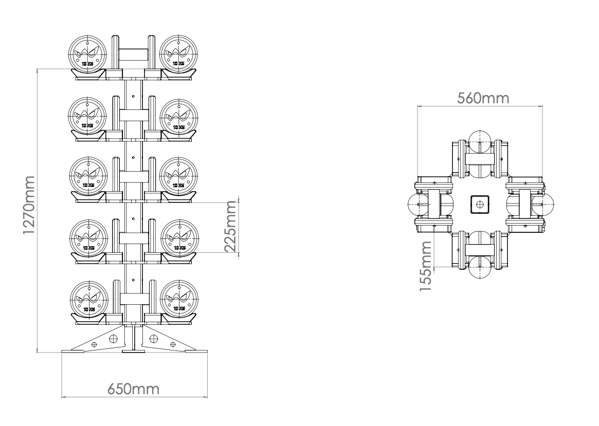 Lechengスポーツツリーダンベルラック| Alibaba.com