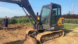 Mini-pelle Volvo EC55D d'occasion Offre Spéciale en Chine 5 tonnes de meilleure qualité à bas prix Gear PLC Core Components Crawler Moving Type - Product Image 5