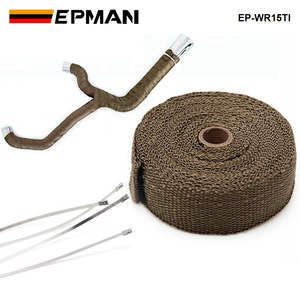 Fita Térmica de Escape em Titânio EPMAN para Coletor de Turbo & Laços de Aço Inoxidável 2\"X10 Metros EP-WR15TI - Product Image 3