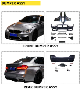 Kit Carrozzeria M3 per BMW Serie 3 F30/F35 2012-2018 - Aggiornamento a Stile M3: Minigonne Laterali, Griglia, Labbro Anteriore, Paraurti Anteriore - Alta Qualità Stile M - Product Image 3