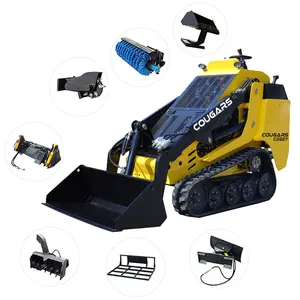 Cg827 theo dõi Skid chỉ đạo Bộ nạp sử dụng Mini phía trước máy kéo loader với xô đáng tin cậy Crawler động cơ và máy bơm