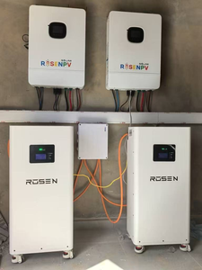 อินเวอร์เตอร์12KVA แรงดันไฟฟ้าแบบแยกเฟสพร้อม20KWH แบตเตอรี่ลิเธียม12KW แยกเฟสไฮบริดระบบกริด - Product Image 2