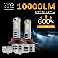 Ampoule de phare LED pour voiture Gview GLS 9012, mini format compact, installation facile sans dommages, 6000K 60W, refroidissement par ventilateur pour voiture