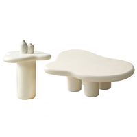 GEDO Table à thé moderne de luxe en nuage avec design minimaliste et créatif Meubles de salon de forme irrégulière