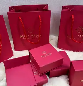 Display Perhiasan Cincin Dibuat Khusus Berbentuk Paket Emas Glitter Bulu Mata Mewah Kemasan Kertas Hadiah dengan Logo Anda Sendiri